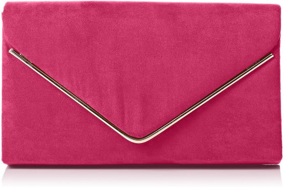 SwankySwans Women's Oscar Envelope Suede Velvet Party Prom Clutch Bag Clutch