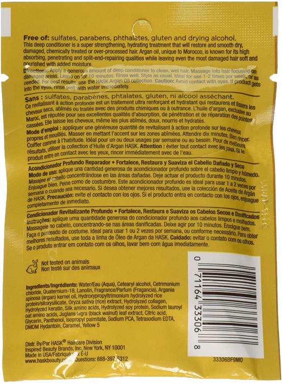 Hask Argan Oil Intense Deep Conditioning Hair Treatment, 50 g - Image 2