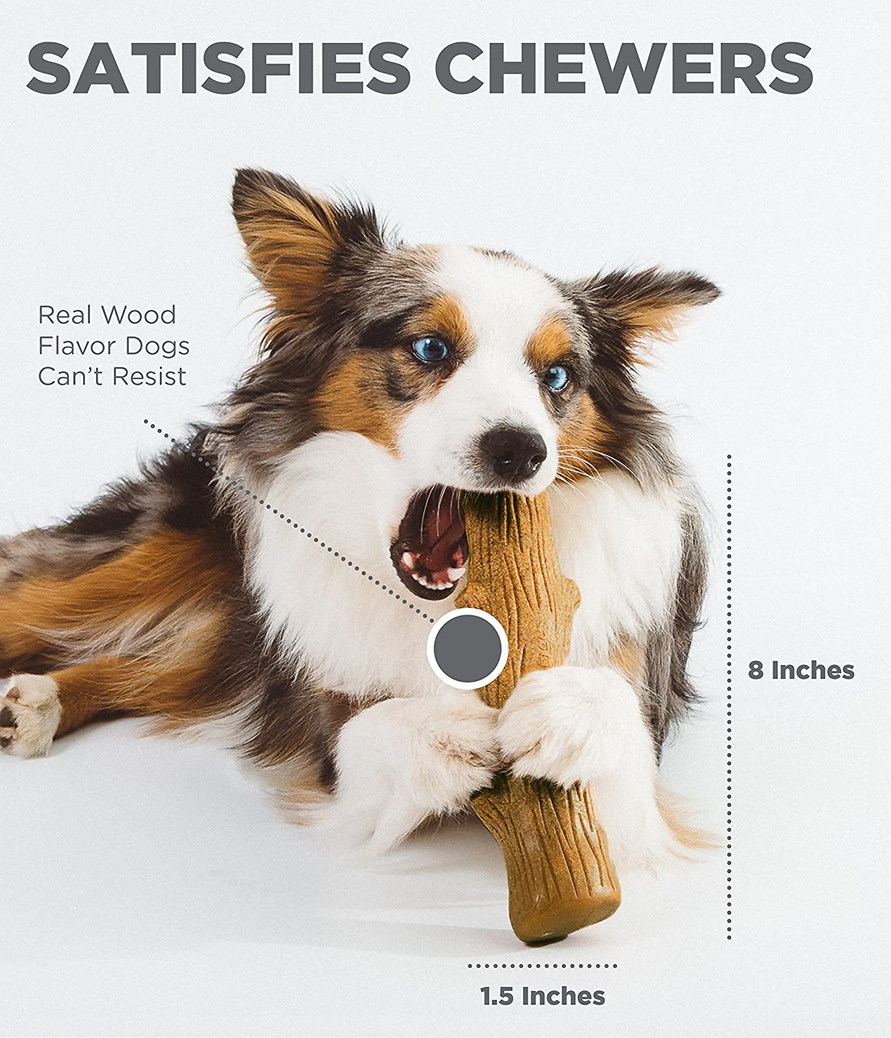 Petstages Dogwood Wood Alternative Dog Chew Toy, Large, Brown - Image 4