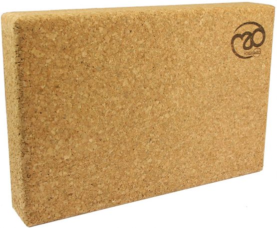 Yoga-Mad Cork Yoga Block | 30.5cm x 20.5cm x 5cm | Eco Friendly Yoga Block | Non Slip Cork Brick for Yoga, Pilates, Training and Home Workouts | Provides Support for Various Yoga Poses