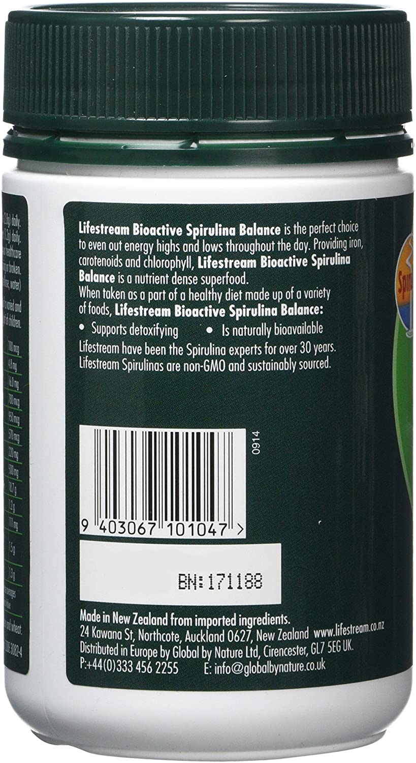 LIFESTREAM Nutrient Rich Bioactive Spirulina Balance, Dark Green - Image 3