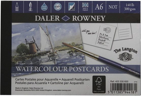 Daler Rowney Langton WC CP Postcard Pad A6 300G 12SH in CTU