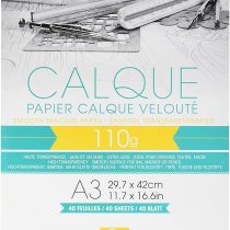 Clairefontaine Tracing Paper Pad, 110 g, A3, 40 Sheets