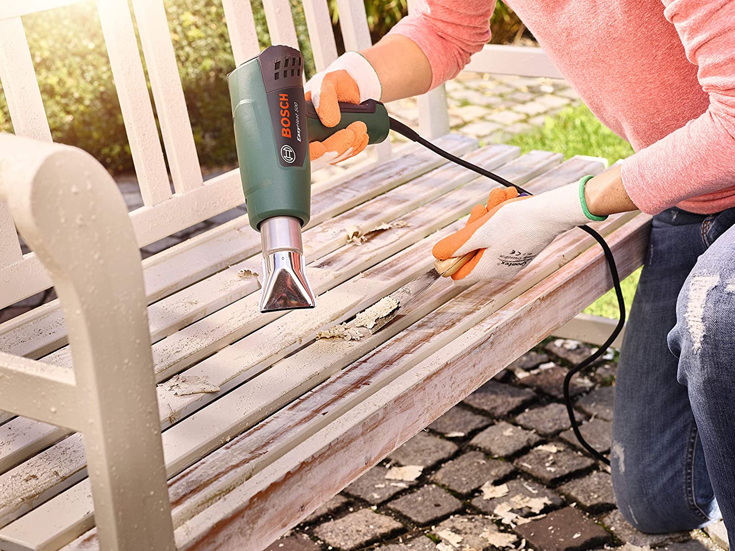 Bosch Heat Gun EasyHeat 500 (1600 W, in Carton Packaging), Design 2019 | Pale Green, EasyHeat 500 | in carton - Image 3