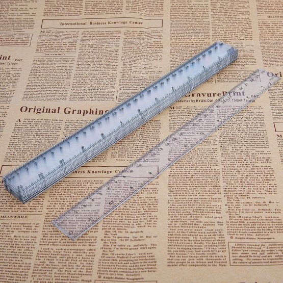 LUTER 10 Pieces Plastic Ruler with Inches and Metric Straight Ruler Transparent Ruler Measuring Tool for School, Office,Home (30 cm,12 Inches) - Image 2