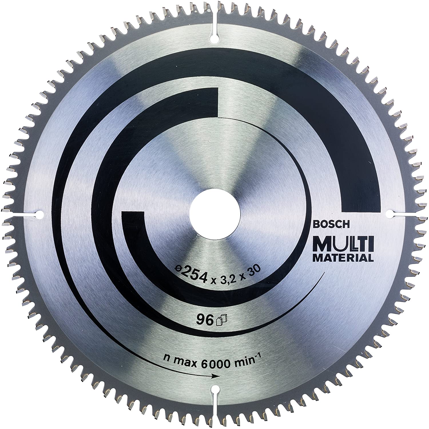 Bosch 1x PRO Multi Material Circular Saw Blade for Corded Mitre Saws (for Aluminium Plastics, diameter mm