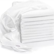 Makian - Baby Muslin Squares / Burp Cloth / Swaddles, 10 Pack, Large 80x80 cm, White | Premium Quality - Double Weaved,  OEKO-TEX Certified, washable at 90°C