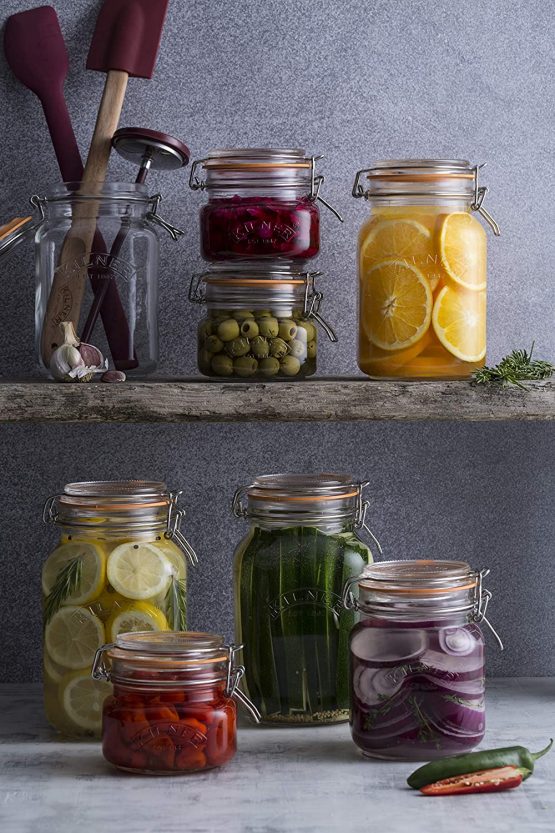Kilner 25.513 Square Clip Top Jar 2ltr | Preservation Jar, Storage Jar, Jam Jar with Cliptop Lid - Image 3