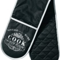 Premier Housewares 100% Cotton Oven Glove Double Oven Gloves Double Oven Mitt Heat Resistant Oven Gloves 83 X 2 X 18 Cm