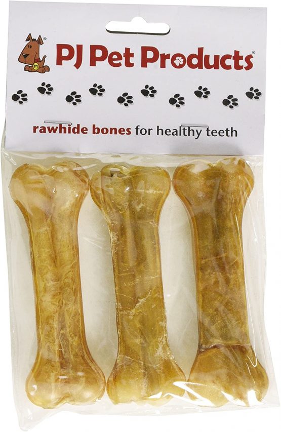 PJ Pet Poducts Rawhide Pressed Bones 11 cm (Pack of 10X3)