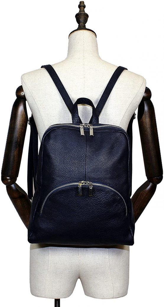 Montte Di Jinne - Italian Leather Backpack, Genuine Leather Handbag, Zip Around, Gifts for women - Image 4