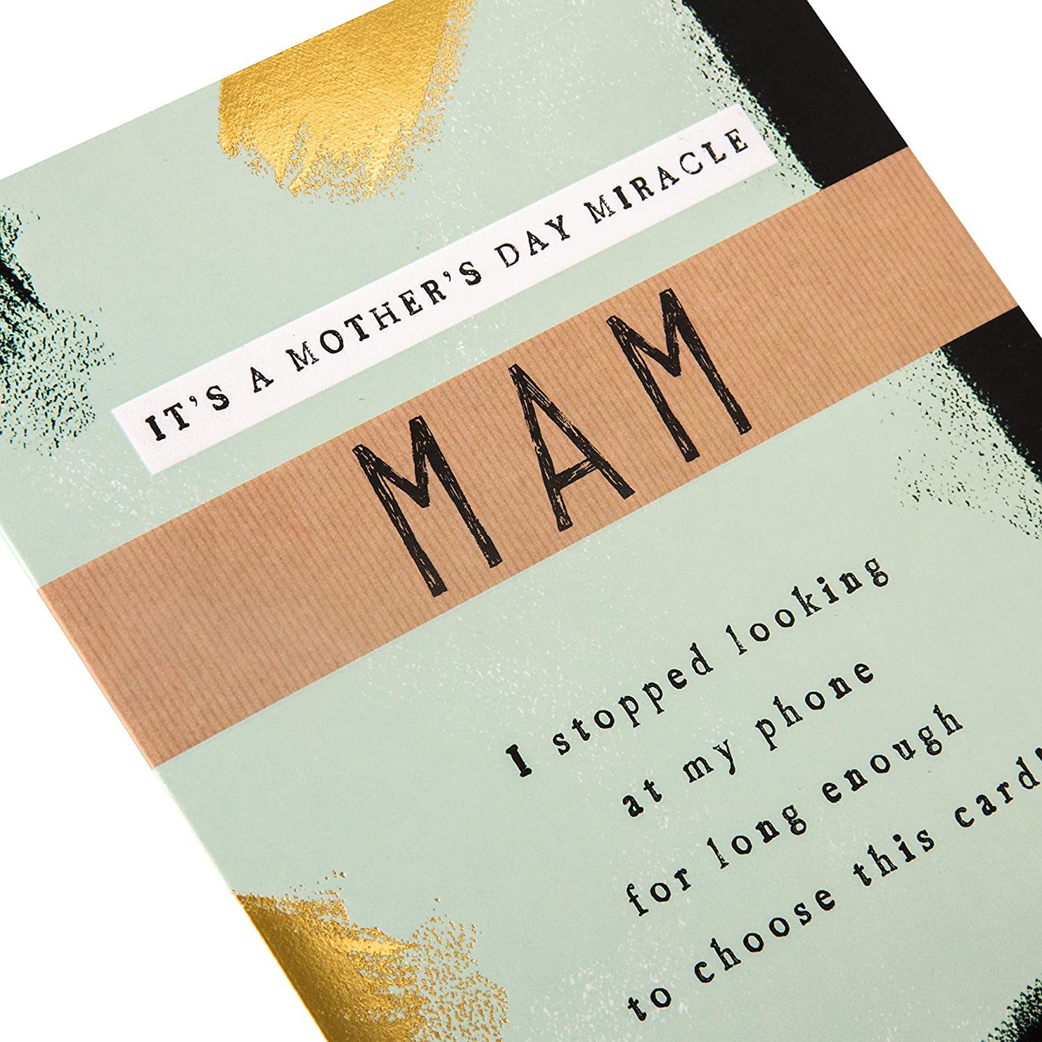 Hallmark Mother's Day Card for Mam from Embossed Contemporary Design, Multicoloured, 20.2cm x 13.8cm - Image 3