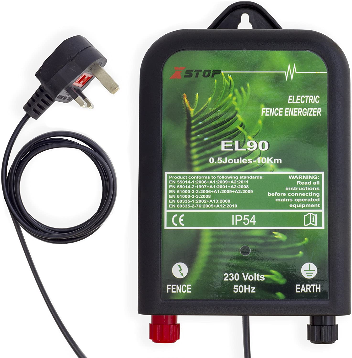 XSTOP 230v Mains Powered Electric Fence Energiser EL90 10Km Range, 0.5 Joule Output - Image 2