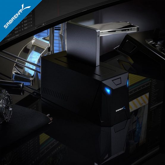 Sabrent USB 3.0 to SATA External Hard Drive Docking Station for 2.5" or 3.5"' HDD, SSD [Support UASP] (EC-UBLB) - Image 2