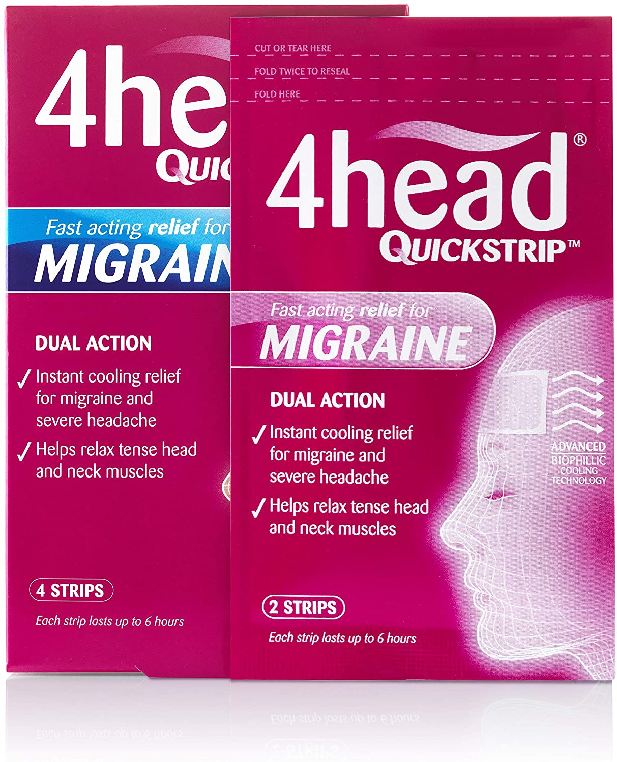 4HEAD Quickstrip Hydro Gel Strips , 4 count, Clear, 4 ml (Pack of 1) - Image 2