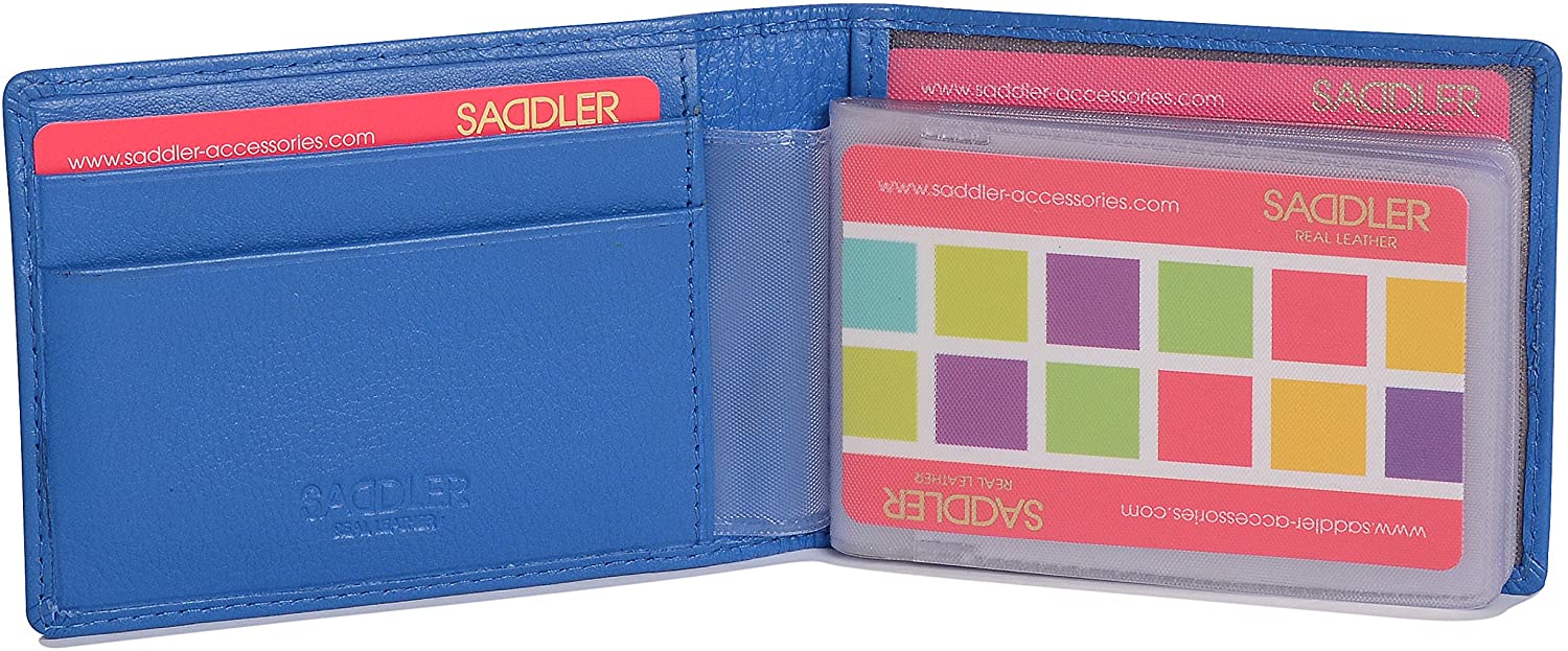 SADDLER "Robyn Cardholder - RFID Protected Real Leather Slim Wallet with 12 Card Slots - Compact East-West Card Case - Gift Boxed - Image 3
