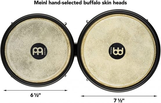 Meinl HB50BK Bongo, Black, 6 1/2 inch and 7 1/2 inch - Image 3