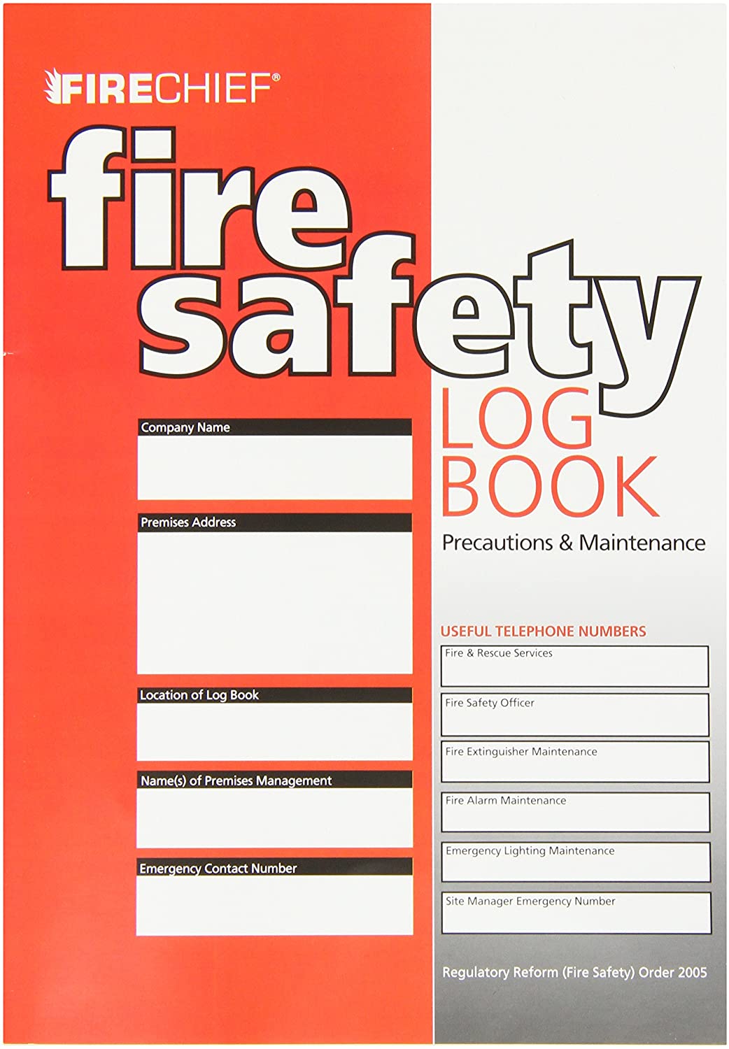 Signs & Labels FFC15 Sign Board, Fire Safety Log Book – BigaMart