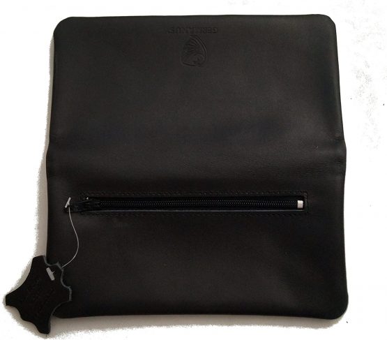 GERMANUS Corfurvus - Tobacco Pouch from Genuine Leather in Black - Image 3