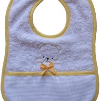Filet Baby AM283G Terry Cloth Bib Sponge, Yellow, One Size
