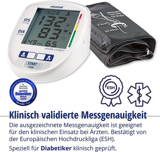 visomat Double Comfort Blood Pressure Monitor with Microphone Cuff - Image 3