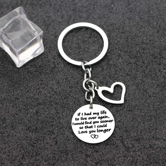 BHXRODE Lover Keychain Rings Valentines Key Chain Love Couple Keyring for Him Her Wife Husband Boyfriend Girlfriend - Image 2