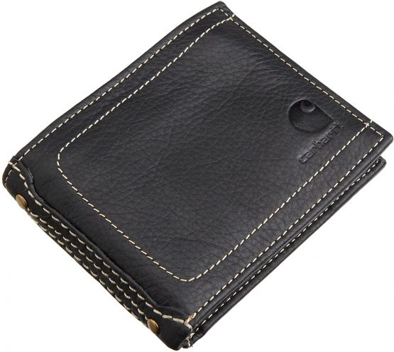 Carhartt .61-2201.S000 Pebble Pass case Wallet, OFA, Black