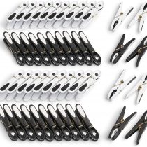 culiclean Non Slip Clothes/Laundry Pegs (48 pieces, black-white/white-black)