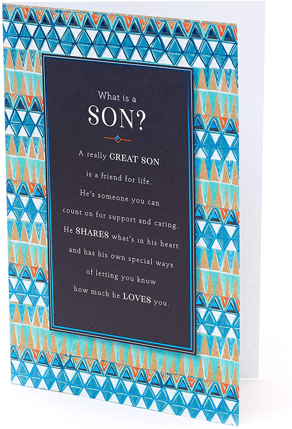 UK Greetings Birthday Card for Son - Poem Design, Multi, 149mm x 195mm - Image 3