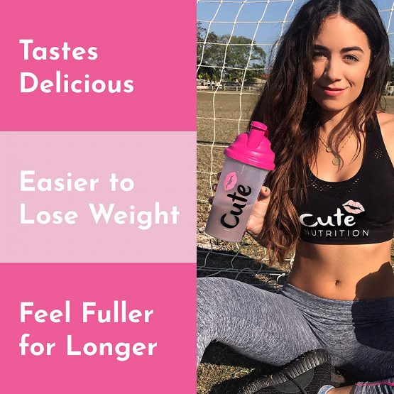 Cute Nutrition Chocolate Meal Replacement Shakes for Weight Loss Control Diet Shake for Women 500g tub with Bonus 4 Week Fat Buster Workout Plan - Image 4