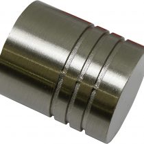 Gardinia Endpin Ø 20 mm, Metal, Stainless Steel Finish, Cylinder