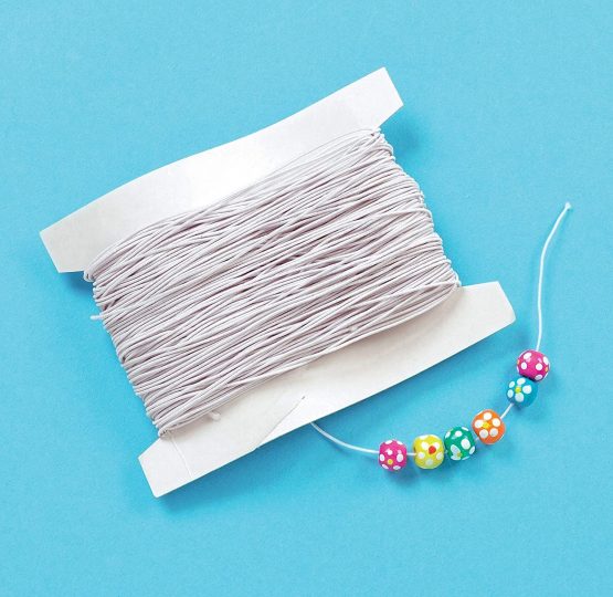 Baker Ross EK5223 White Elastic (Per Reel) - Image 2