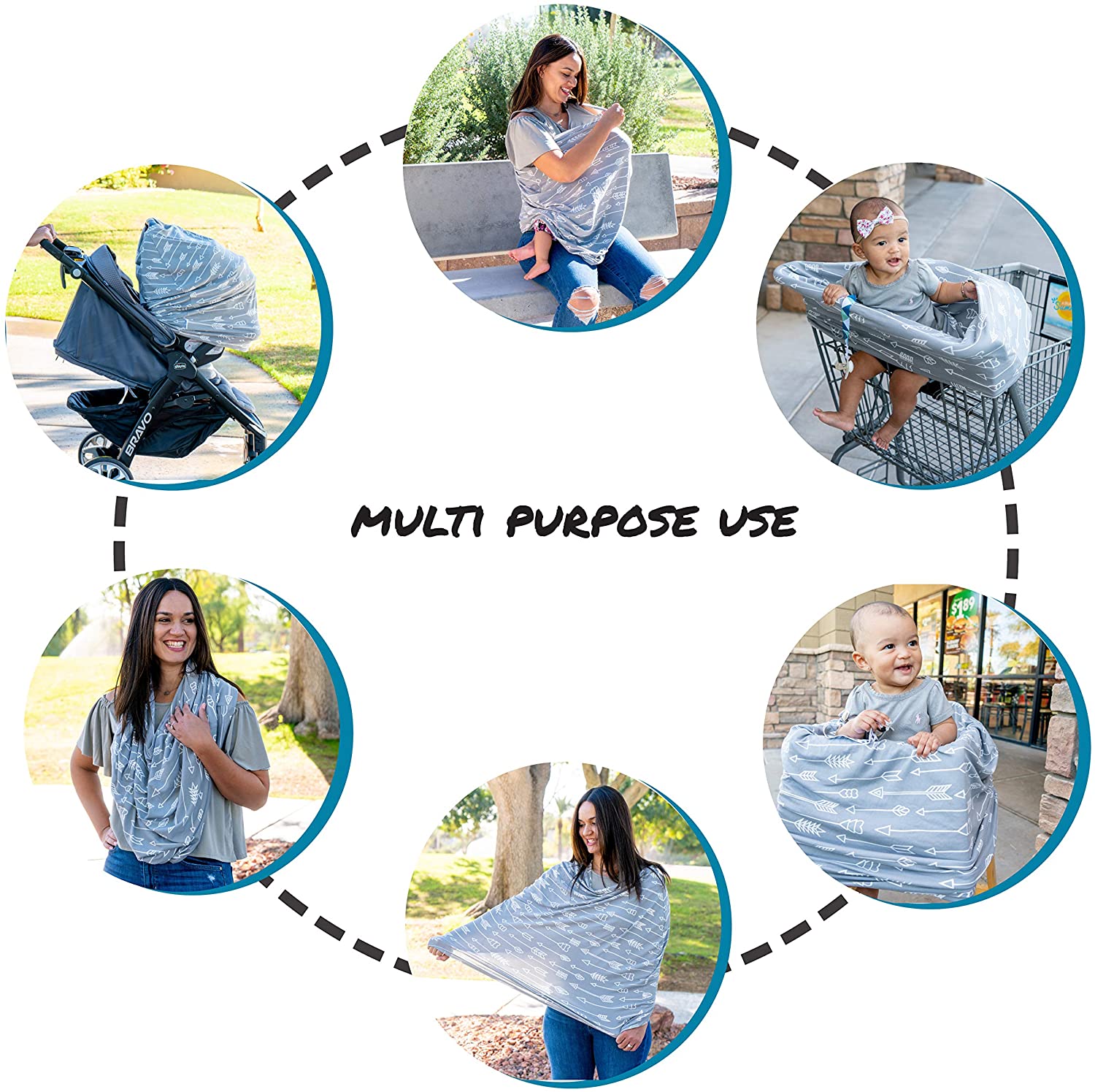 Dodo Babies Nursing Cover Set, Soft - Image 3
