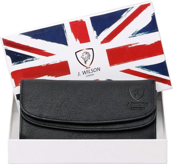 Ladies RFID Protection Real Leather Purse Card Women Wallet Zip Coin Pocket - Image 2