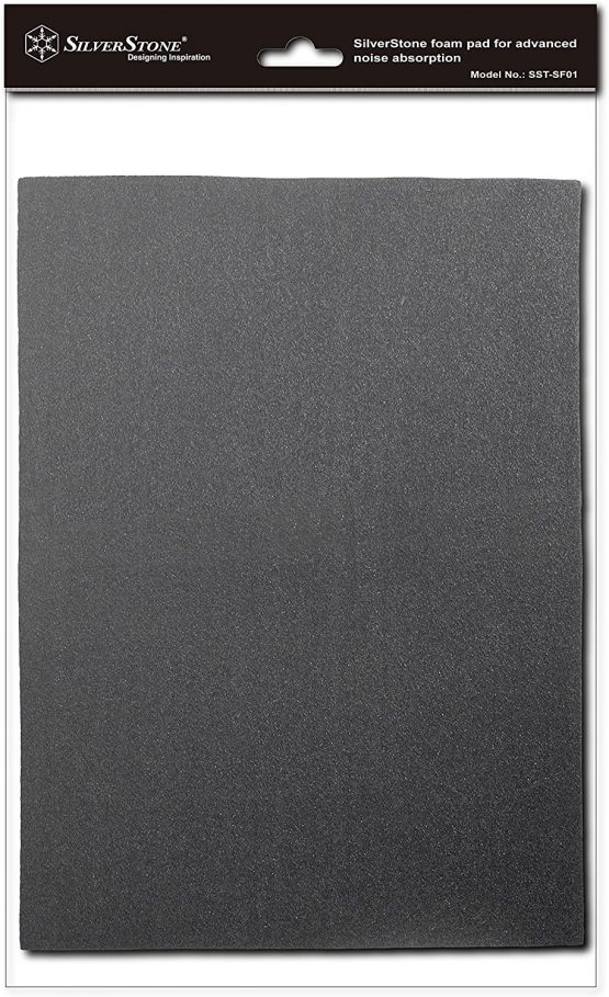 SilverStone SST-SF01 - PC Computer Case Noise Absorber Silent Foam, 530x380x4 mm, black