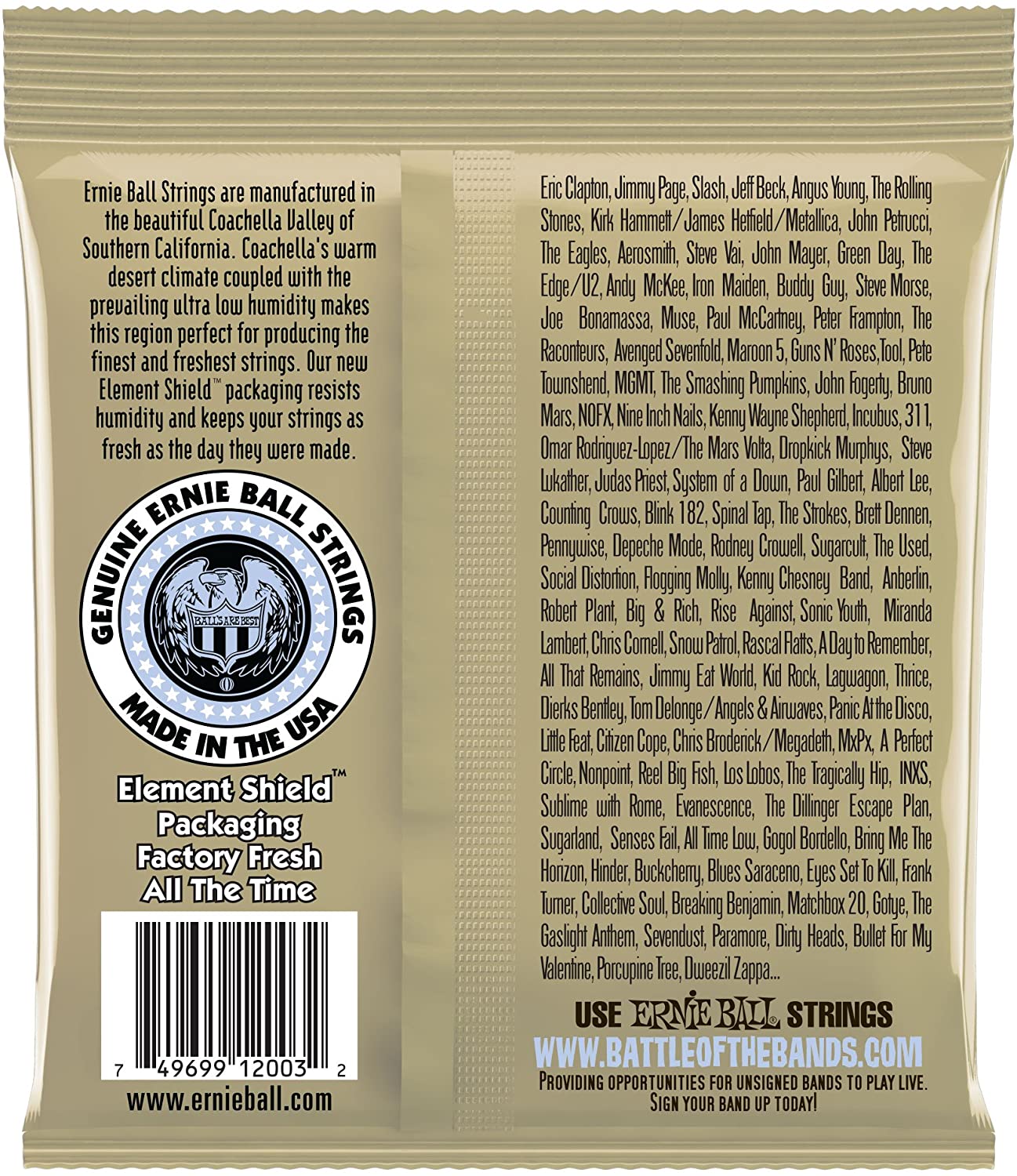 Ernie Ball Earthwood Medium Light 80/20 Bronze Acoustic Guitar Strings - 12-54 Gauge - Image 2