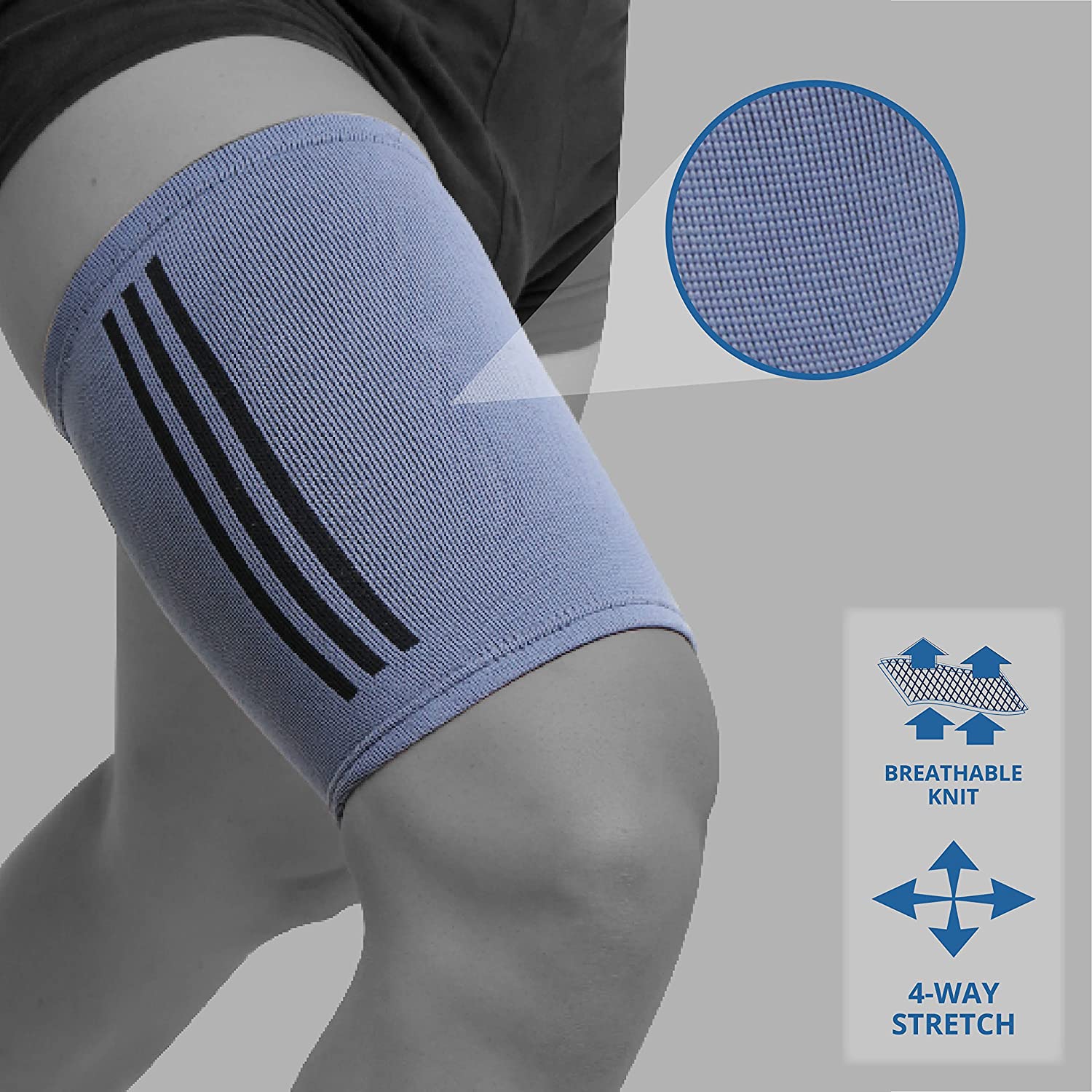 Thigh support sleeve by Kedley | Elastic compression band ideal for ...