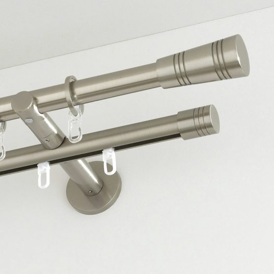 Gardinia Endpin Ø 20 mm, Metal, Stainless Steel Finish, Cylinder - Image 2