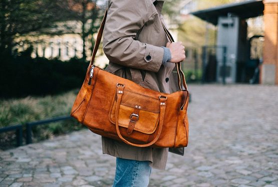 Gusti Travel Bag Leather - Harvey Brown Weekender Women Men's Sports Bag Hand Luggage - Image 3