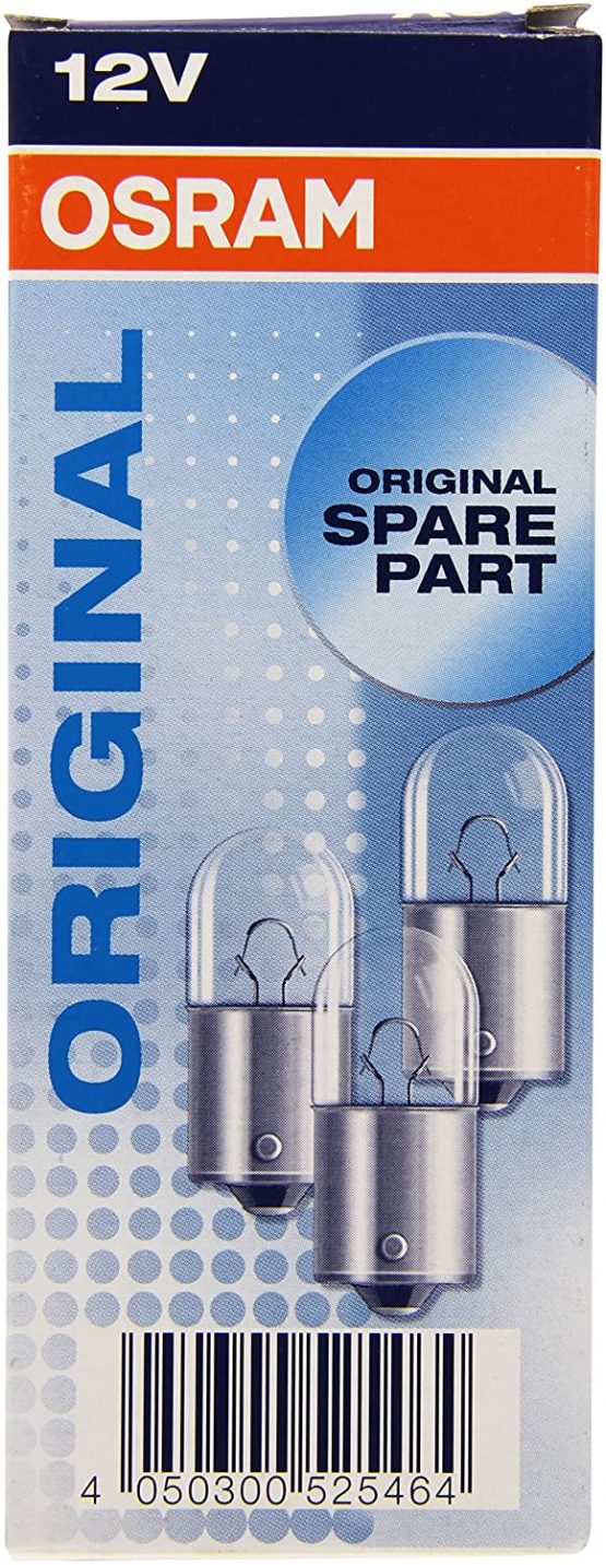 Osram 5008 Original Lamps with Metal Bases, 12 V, 10 W, Set of 10 - Image 2