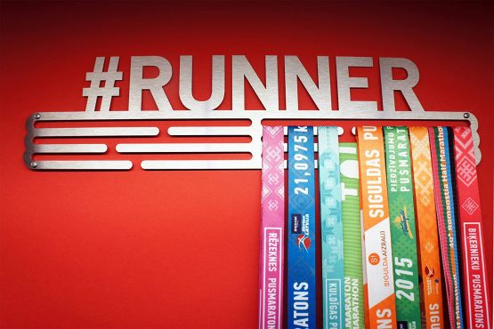 UNITED MEDALS Running medal hanger #RUNNER - stainless steel holder … - Image 3