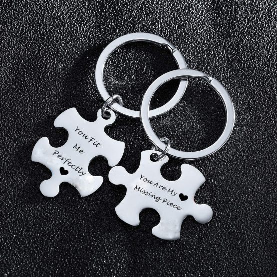 BESPMOSP Gifts for Couples Husband Wife Keychains Jewellery Best Friends Gifts Christmas Presents for Men Women (2PC My Person) - Image 4