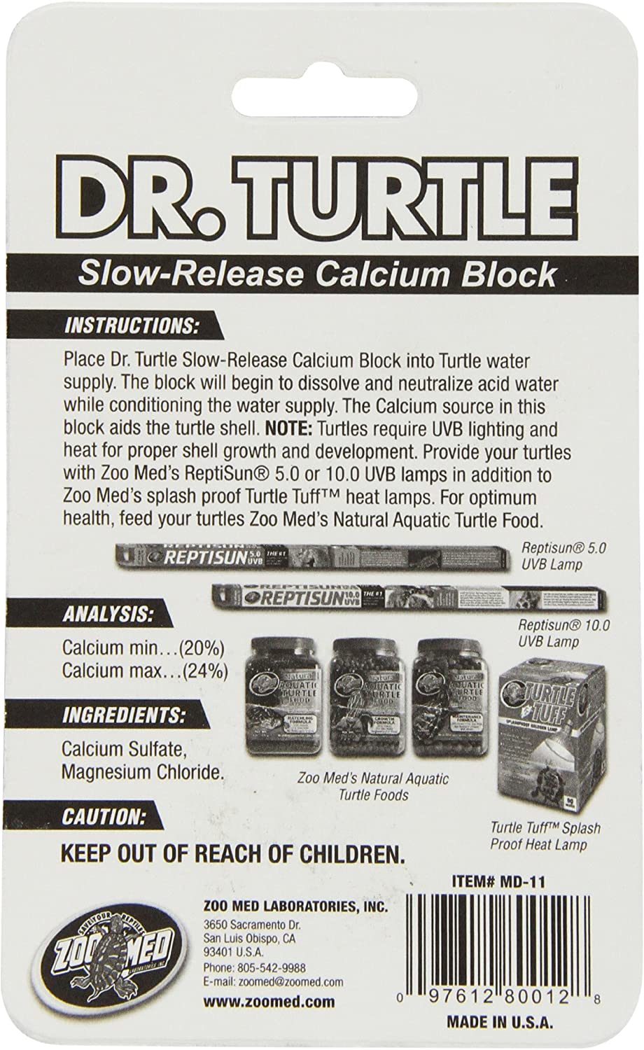 Zoo Med MD-11E Dr Turtle Calcium Block - Image 2