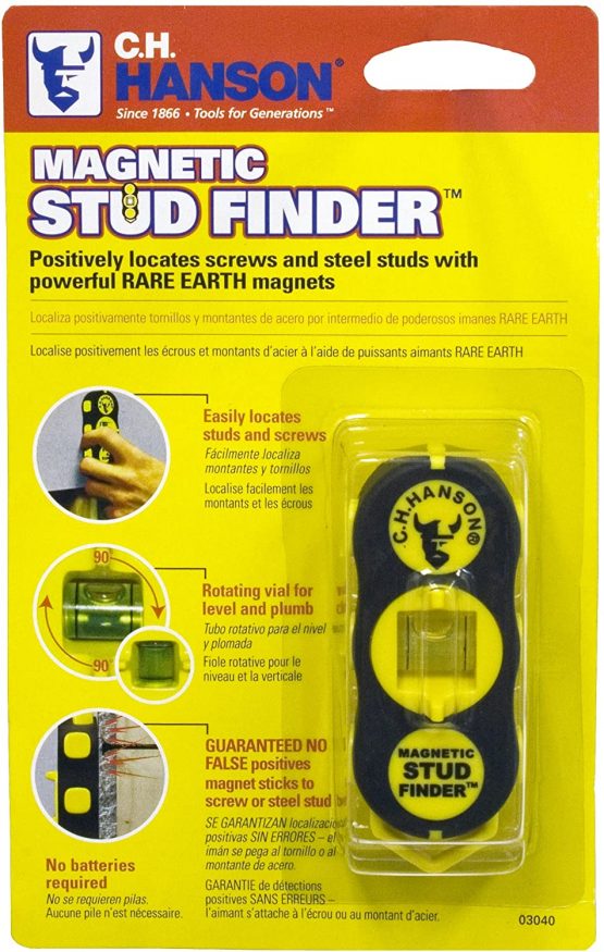 CH Hanson 03040 06565001026 Stud Finder, Black & Yellow, 1 Pack - Image 2