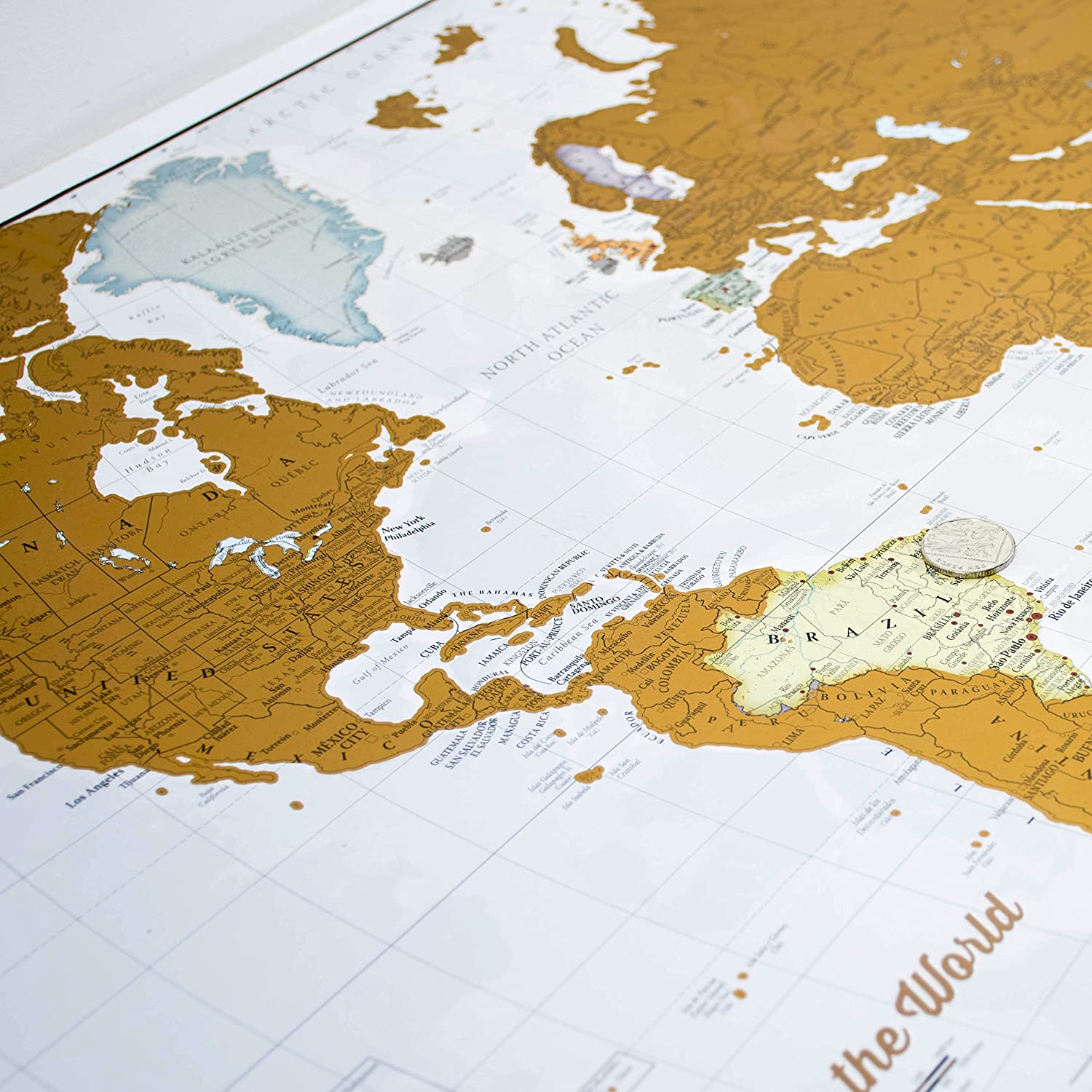 Scratch The World® Travel Map, Scratch Off World Map Poster with Gift Tube, X-Large, 84 x 59 cm, Maps International - Image 2