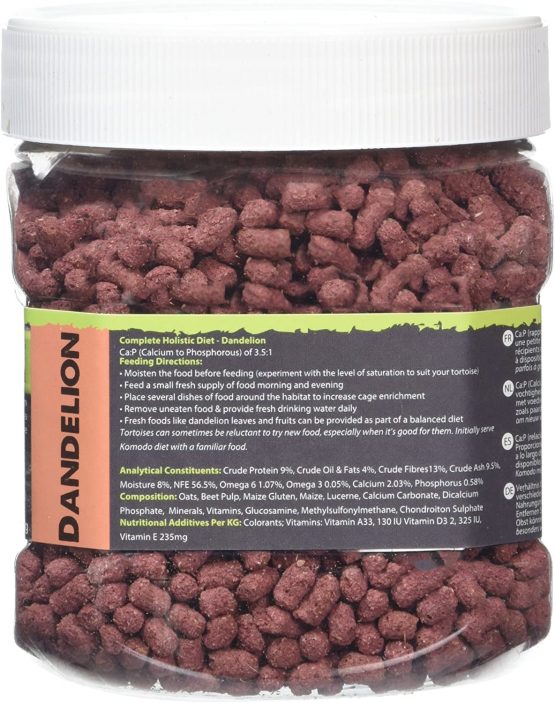 Komodo Complete Holistic Tortoise Diet, Dandelion, tube,170 g - Image 2