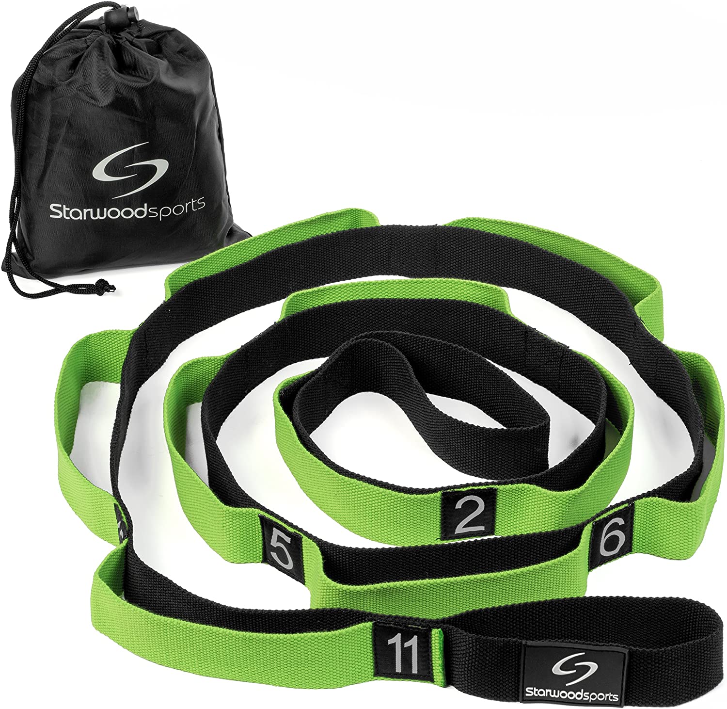 Stretching Strap Yoga Stretch Assist Strap with 11 Numbered Loops