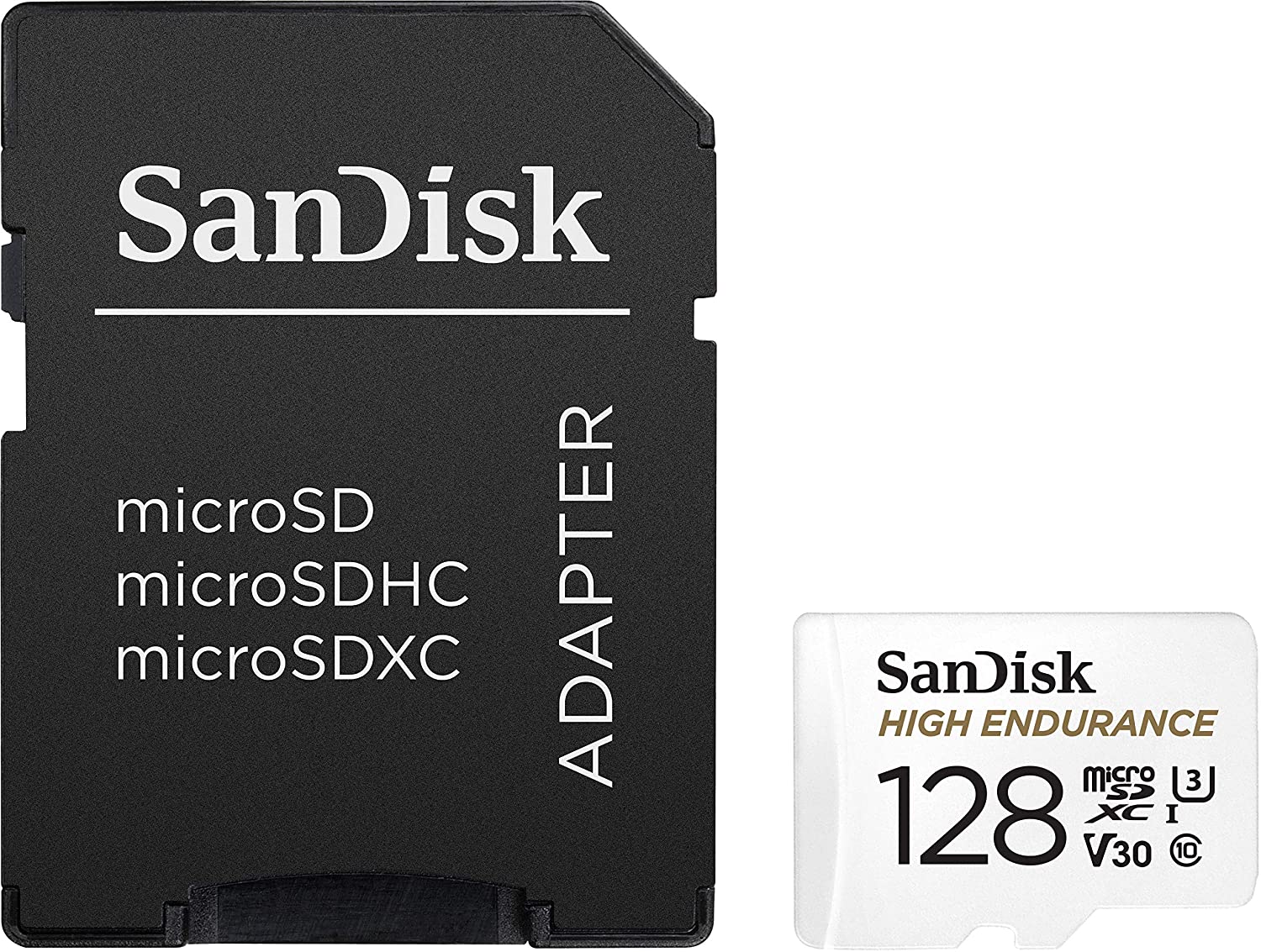 SanDisk 128GB High Endurance microSDXC card for IP cams & dash cams + SD adapter up to 10,000 Hours Full HD / 4K videos up to 100 MB/s UHS-I Class 10 U3 V30 - Image 3