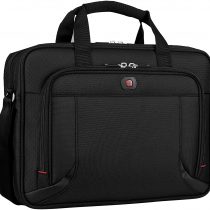 Wenger 600649 PROSPECTUS 16 Inch Laptop Briefcase, Padded Laptop Compartment with iPad/Tablet/eReader Pocket in Black {15 Litre}