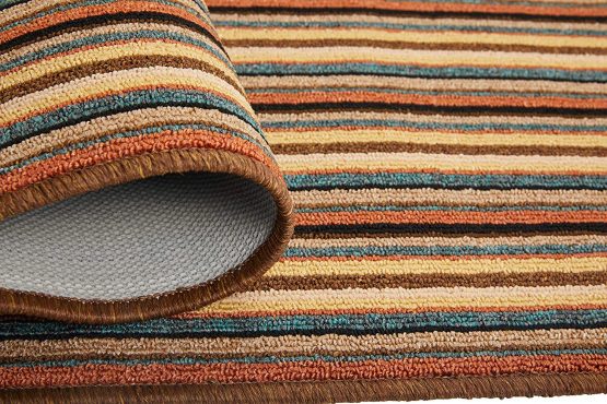Dandy by William Armes, Ios Stripe Indoor Washable Runner, Brown, 180 x 67 - Image 3